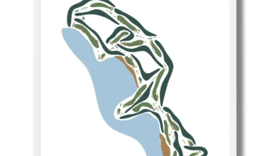 Golf Course Layout Map