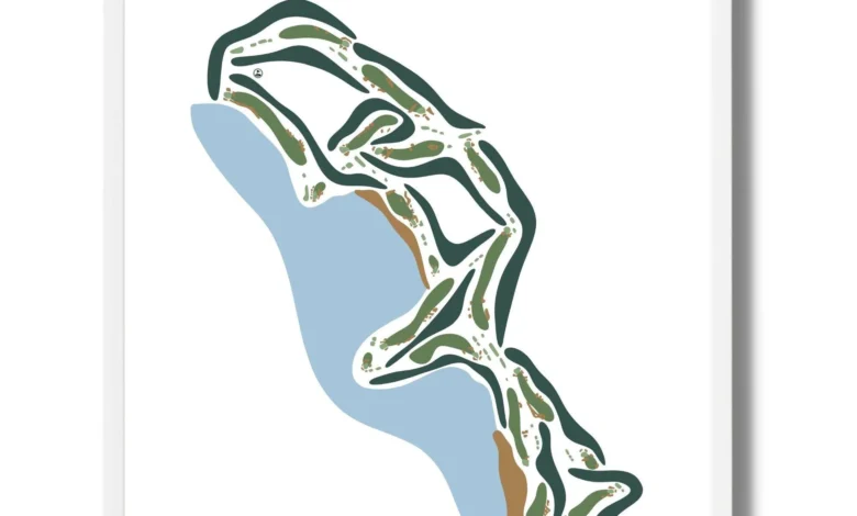 Golf Course Layout Map