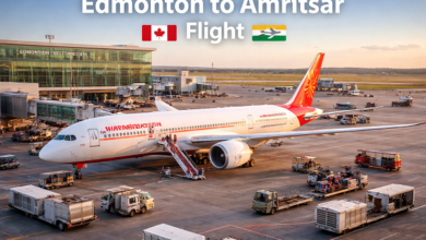 Edmonton to Amritsar Flight