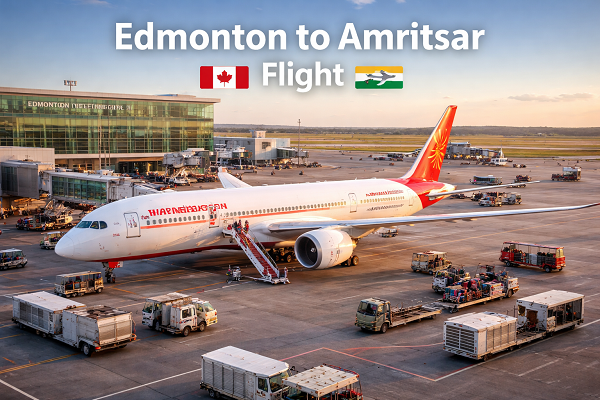 Edmonton to Amritsar Flight