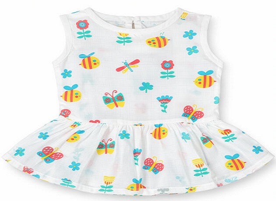 Soft Muslin Baby Girl Dress