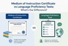 Medium of Instruction Certificate