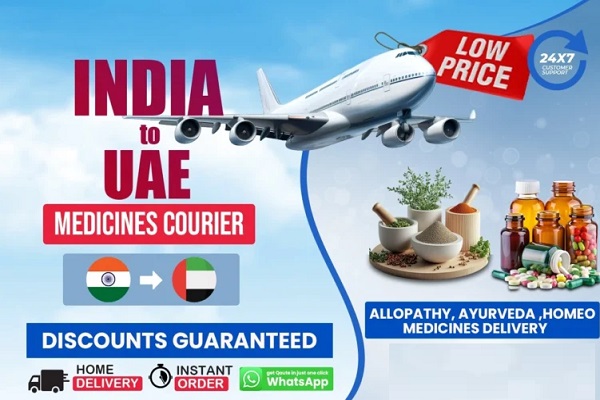 medicine courier from india to uae