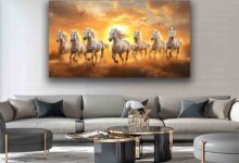Lucky Seven Horses Painting