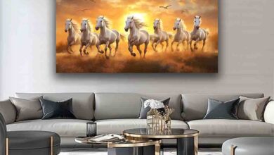 Lucky Seven Horses Painting